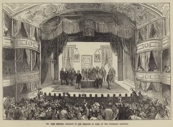 El Sr. John Mitchel hablando en el Teatro de Cork sobre la Elección de Tipperary
